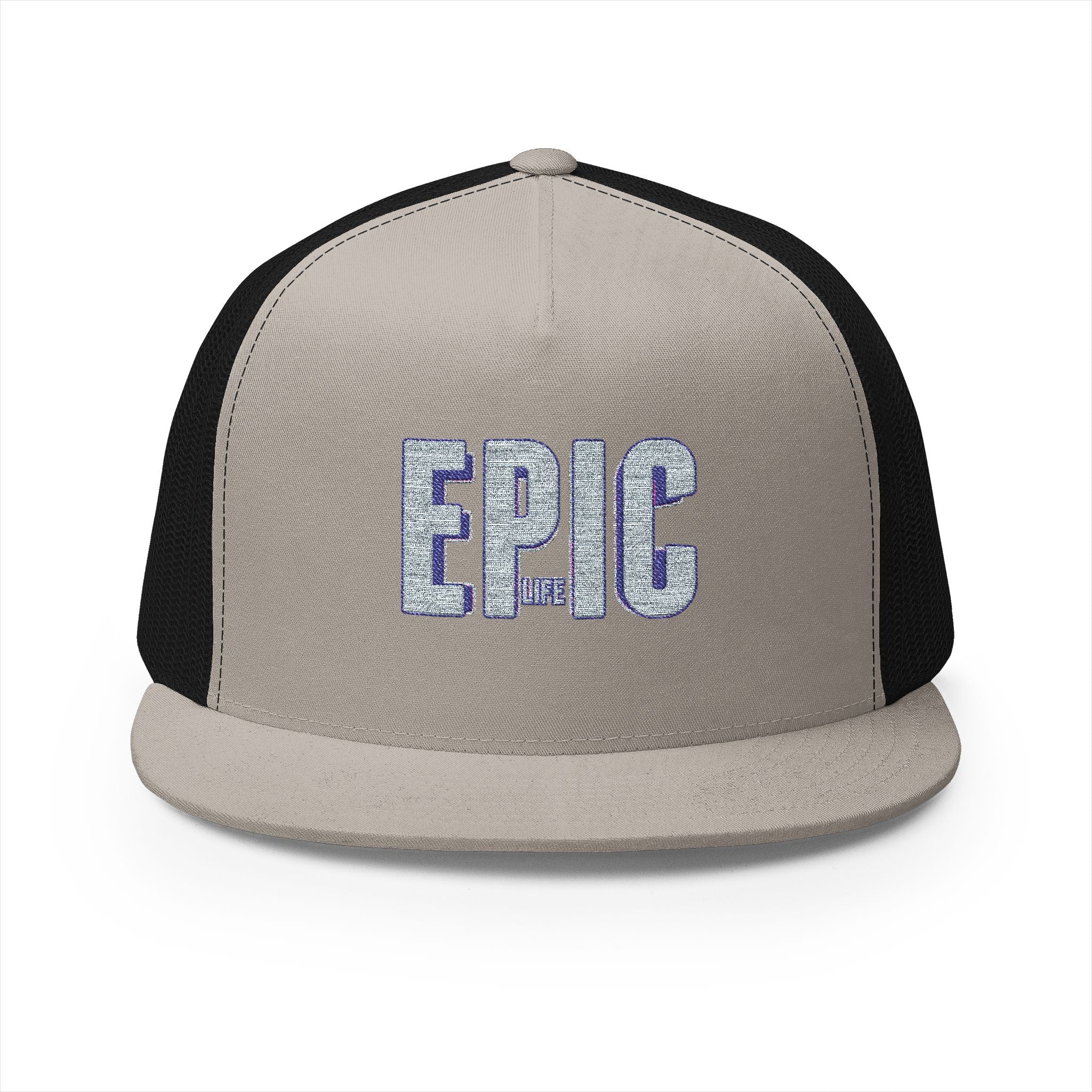 Epic Embroidered 5 Panel Trucker Cap, Cool Hats for Men , Casual Style, Gifts for Dad, Outdoor Adventures, Summer Fashion