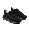 Men’s Black Athletic Mesh Sneakers | Breathable Running Shoes, Lightweight Trainer