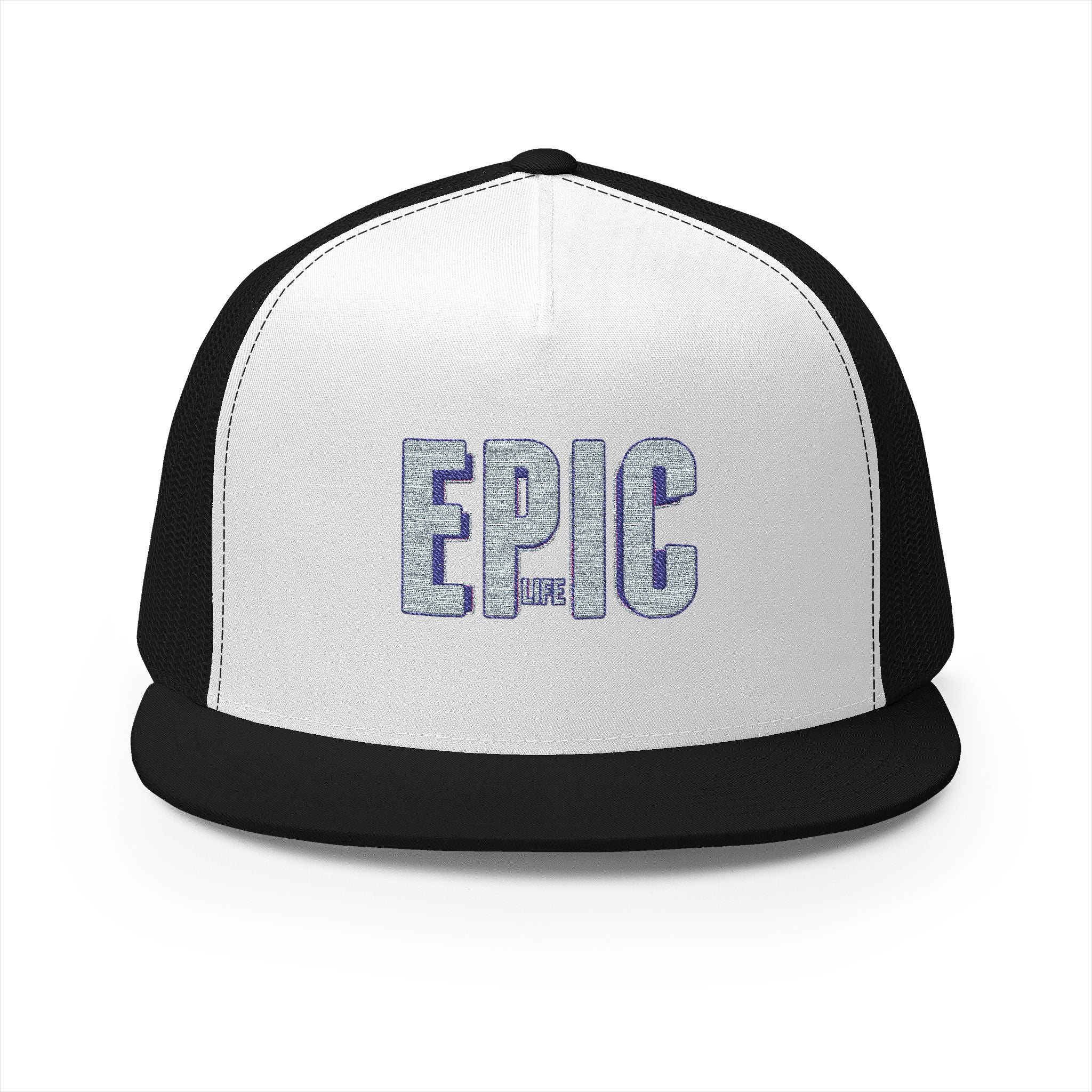 Epic Embroidered 5 Panel Trucker Cap, Cool Hats for Men , Casual Style, Gifts for Dad, Outdoor Adventures, Summer Fashion