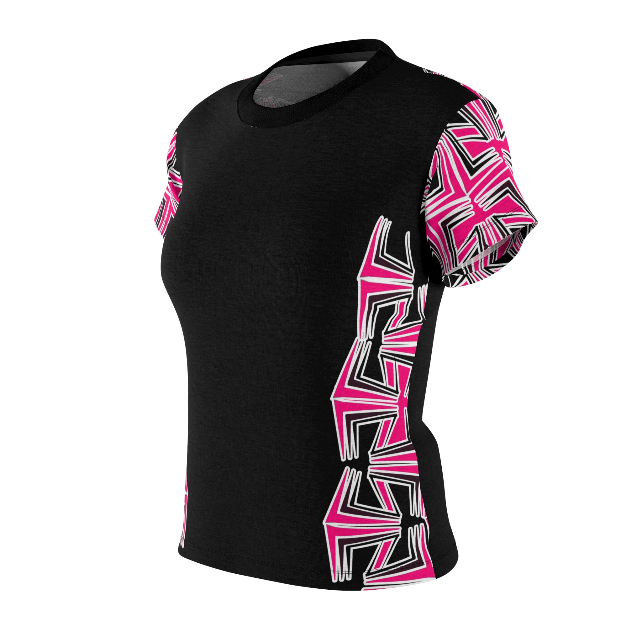 Vibrant Women's Cut & Sew Tee - Abstract Pink Design, Chic Casual Wear, Fun Summer Essentials, Gift for Fashion Lovers, Unique Graphic [...]