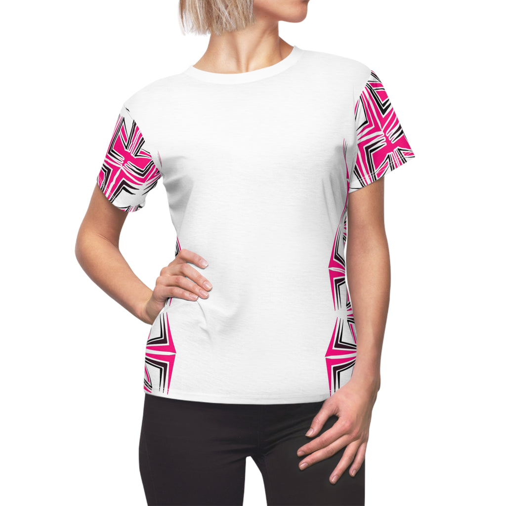 Vibrant Women's Cut & Sew Tee - Abstract Pink Design, Chic Casual Wear, Fun Summer Essentials, Gift for Fashion Lovers, Unique Graphic [...]