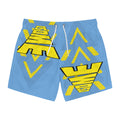 Blue/Yellow Oh So Me Swim Trunks