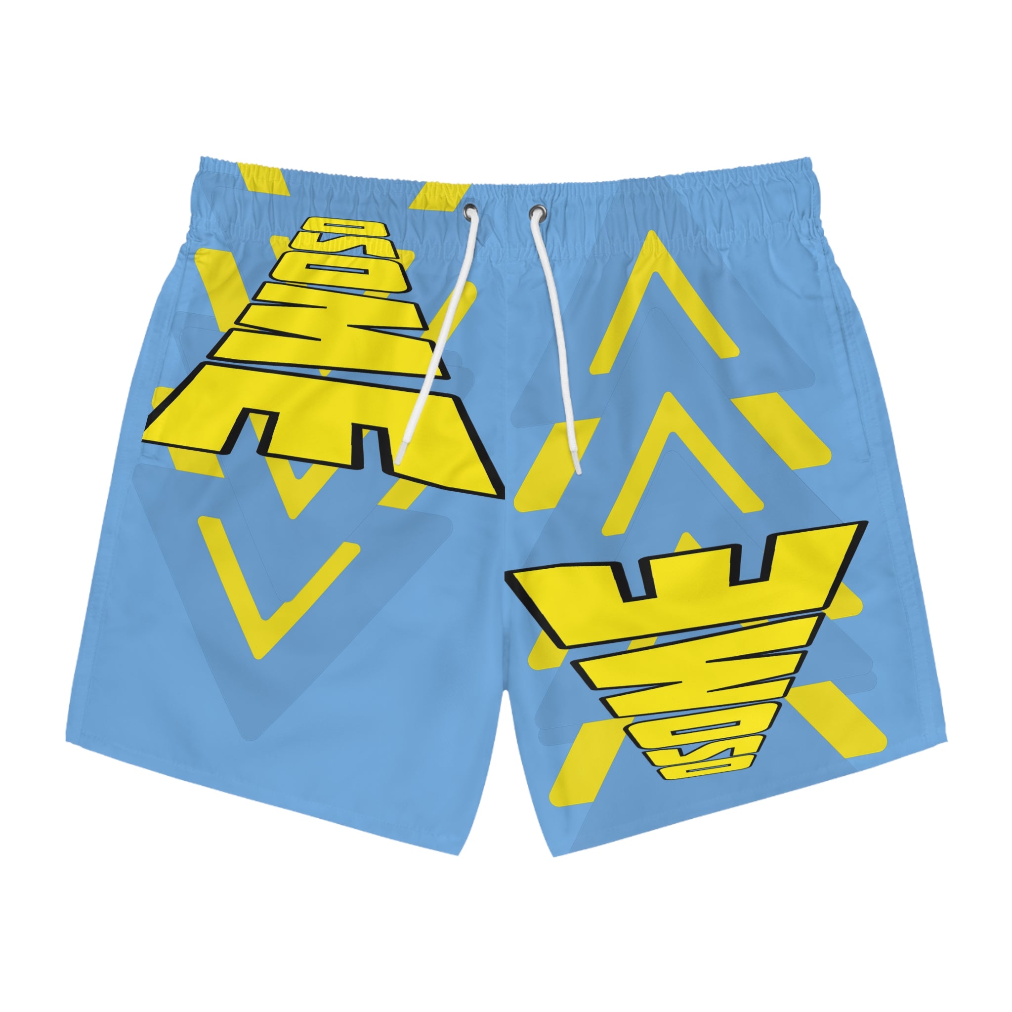 Blue/Yellow Oh So Me Swim Trunks