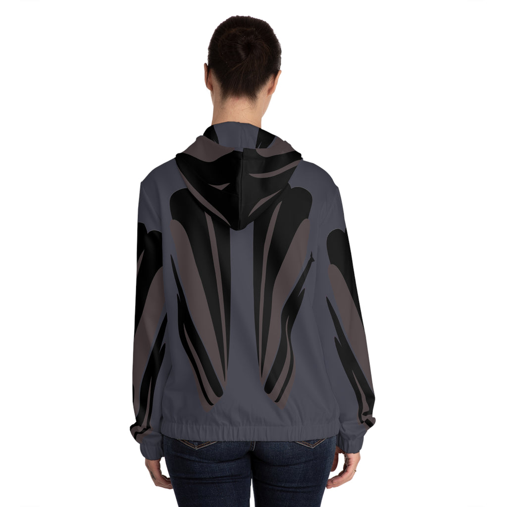 Epic Life Women’s Full-Zip Hoodie — Bold Graphic AOP Streetwear