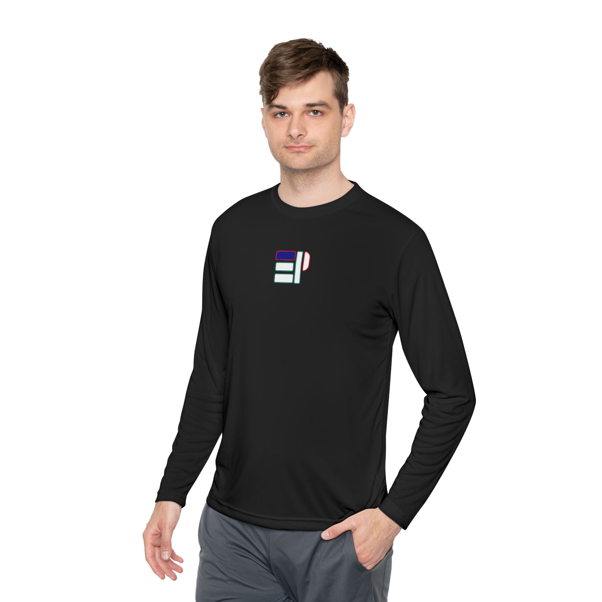 Epic Life Men's Geometric Long Sleeve Tee - Lightweight Performance Shirt