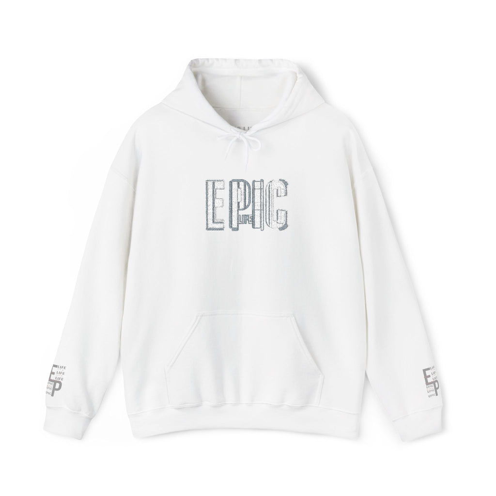 LPHC Logo Hoodie — Minimal White Streetwear Pullover