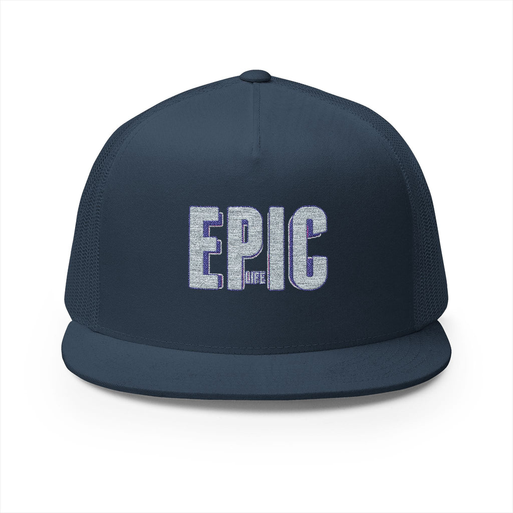 Epic Embroidered 5 Panel Trucker Cap, Cool Hats for Men , Casual Style, Gifts for Dad, Outdoor Adventures, Summer Fashion