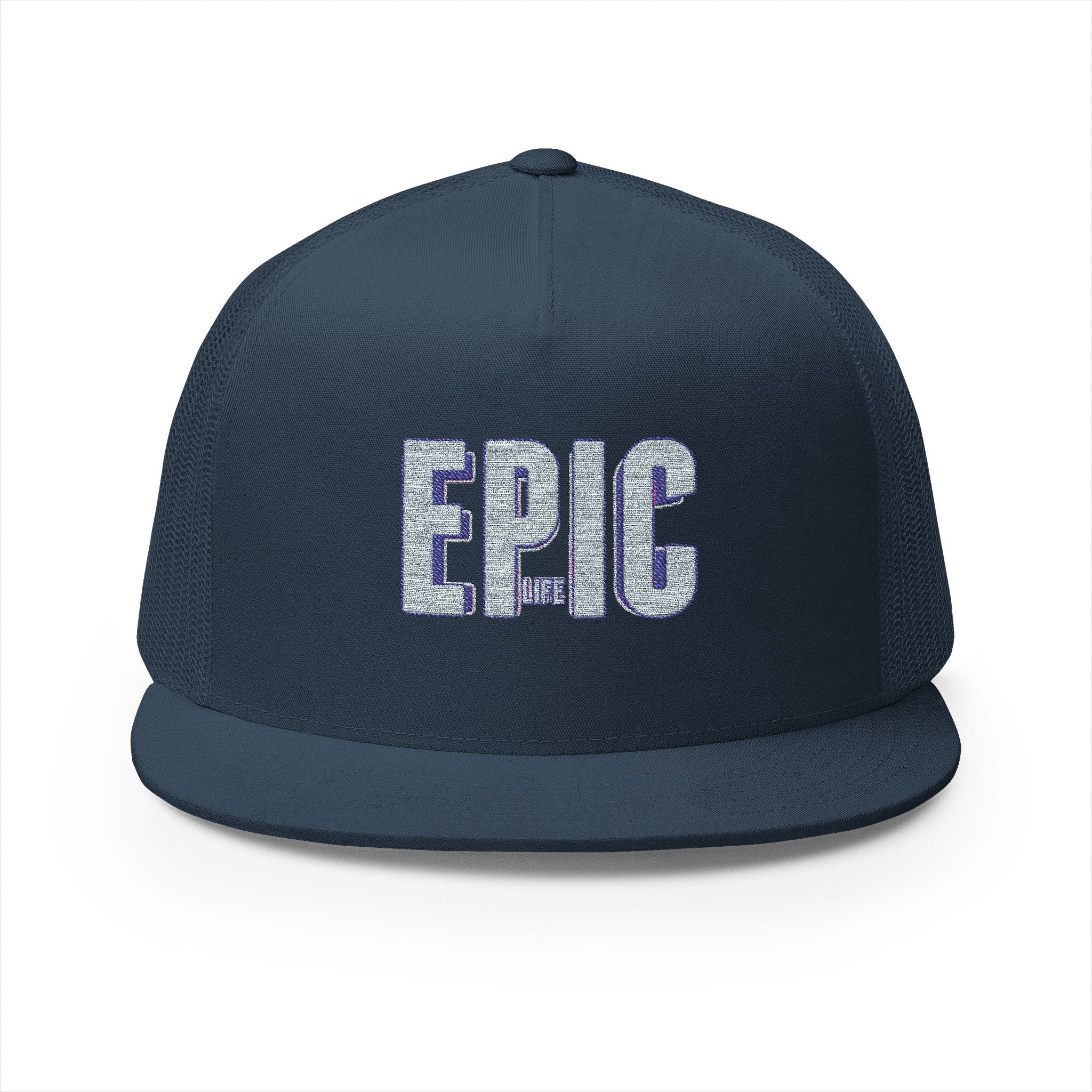 Epic Embroidered 5 Panel Trucker Cap, Cool Hats for Men , Casual Style, Gifts for Dad, Outdoor Adventures, Summer Fashion