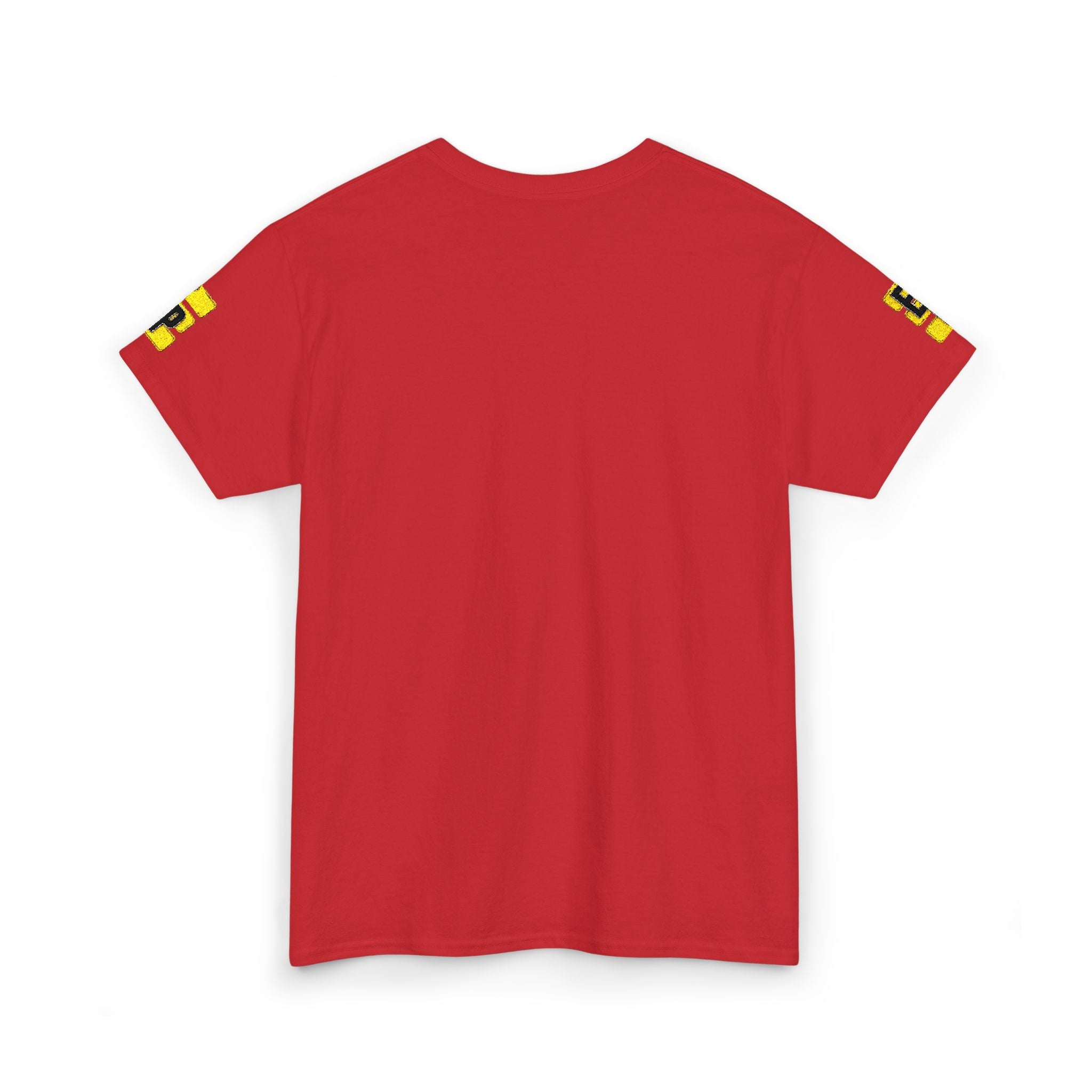 Epic Yellow Tee — 'EPIC' Graphic T-Shirt with Sleeve Accent