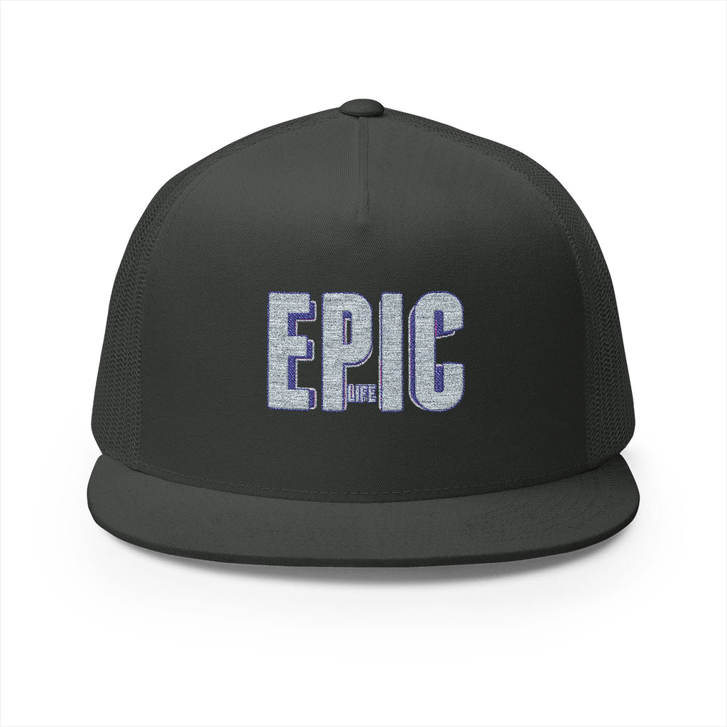 Epic Embroidered 5 Panel Trucker Cap, Cool Hats for Men , Casual Style, Gifts for Dad, Outdoor Adventures, Summer Fashion