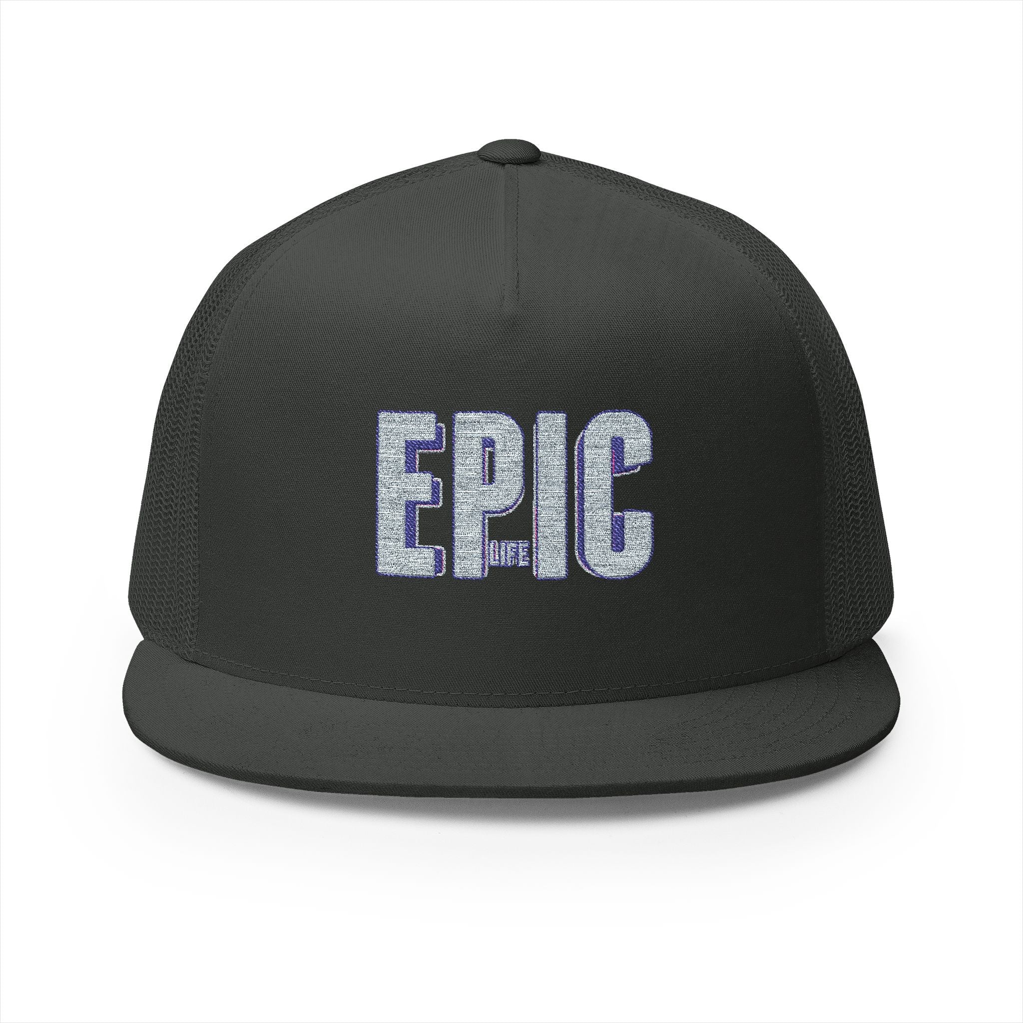 Epic Embroidered 5 Panel Trucker Cap, Cool Hats for Men , Casual Style, Gifts for Dad, Outdoor Adventures, Summer Fashion