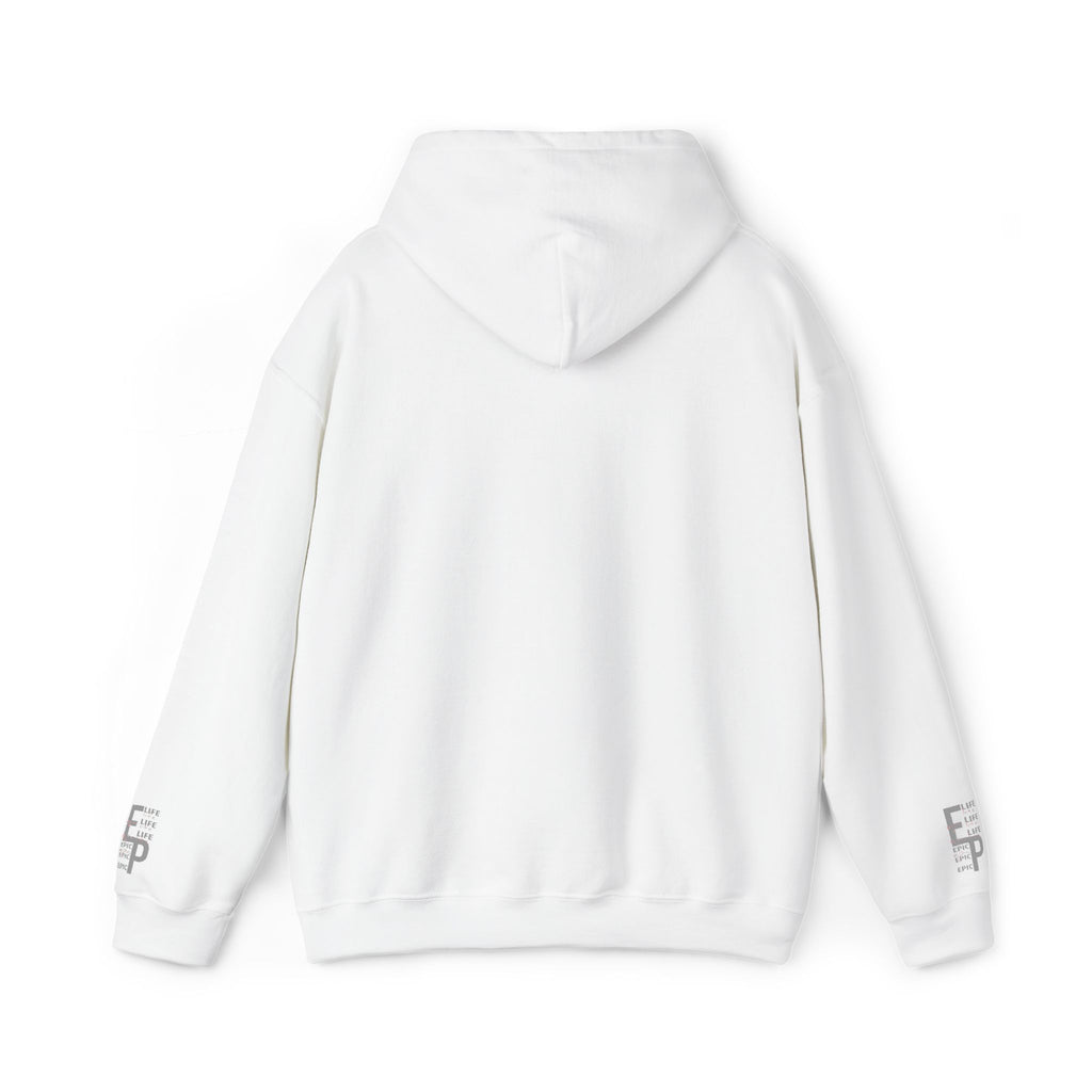 LPHC Logo Hoodie — Minimal White Streetwear Pullover