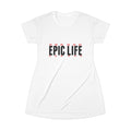 Epic Life T‑Shirt Dress — Graphic Casual Dress with Bold Typography