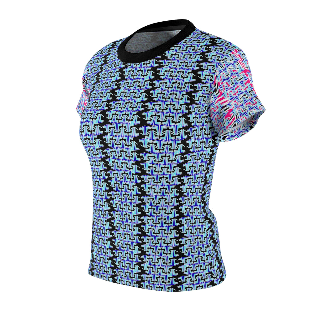 Vibrant Women's Cut & Sew Tee - Abstract Pink Design, Chic Casual Wear, Fun Summer Essentials, Gift for Fashion Lovers, Unique Graphic [...]