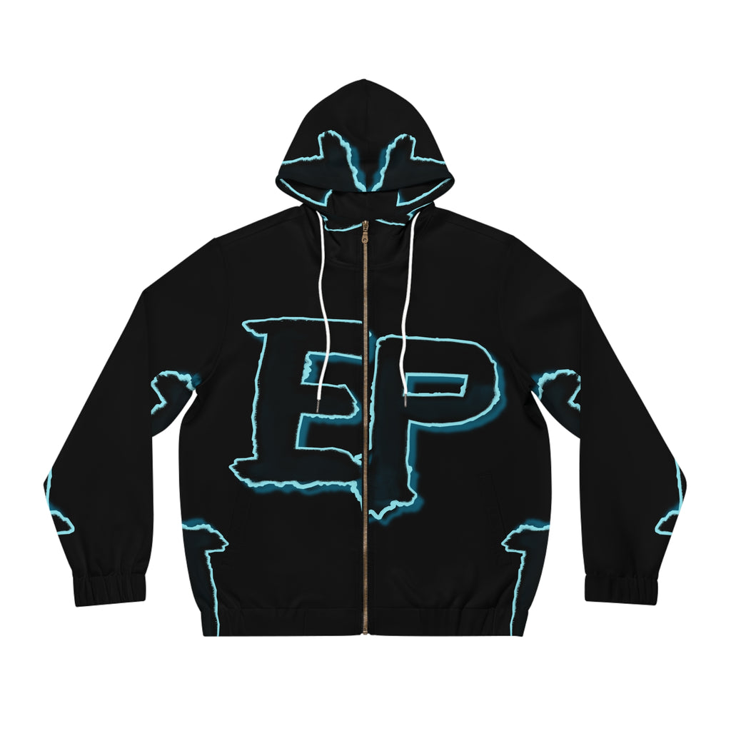 Men's Full-Zip Hoodie - AOP Design, Casual Wear, Street Style, Sports Fashion, Gift for Him