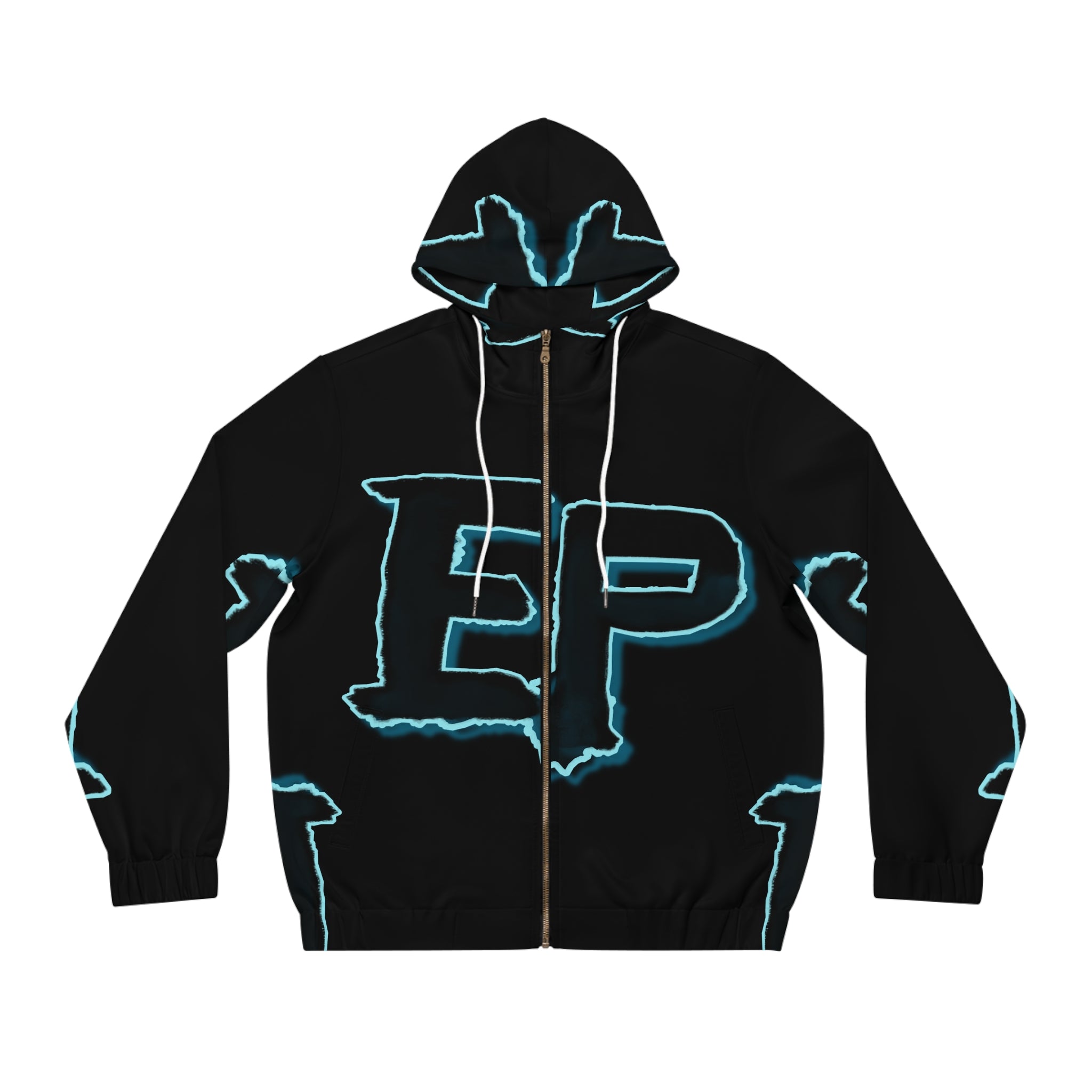 Men's Full-Zip Hoodie - AOP Design, Casual Wear, Street Style, Sports Fashion, Gift for Him