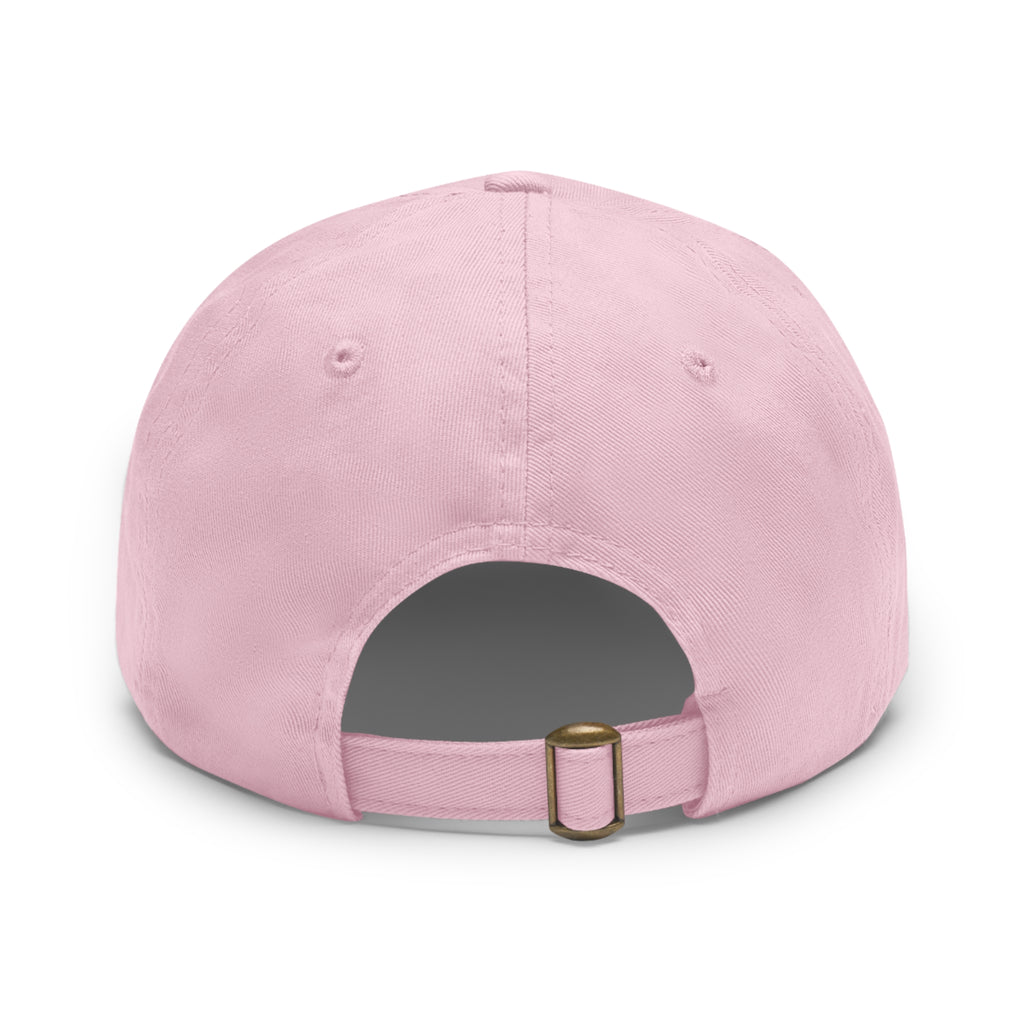 Epic Life Pink Dad Hat with Leather Patch