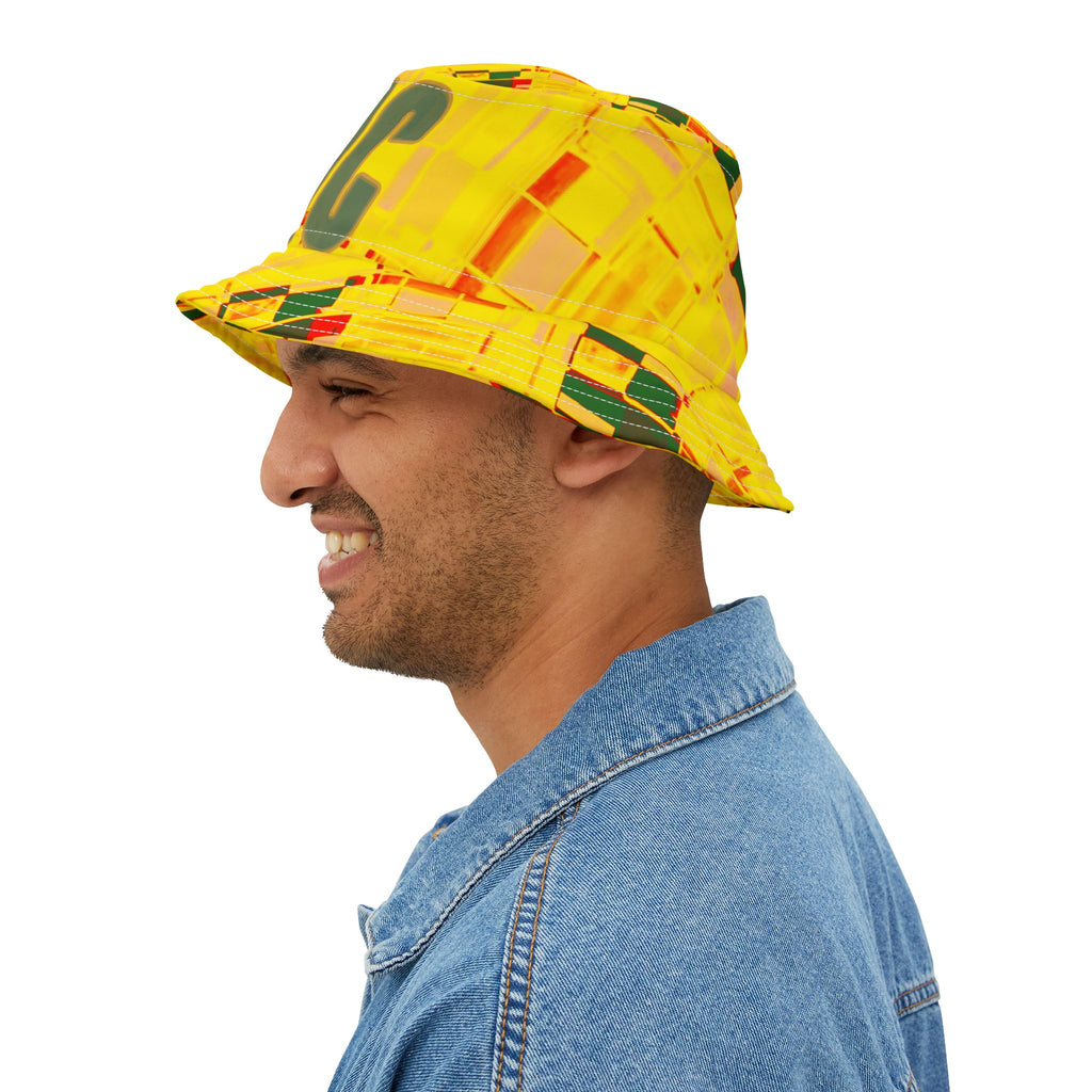Epic Life Yellow Graphic Bucket Hat