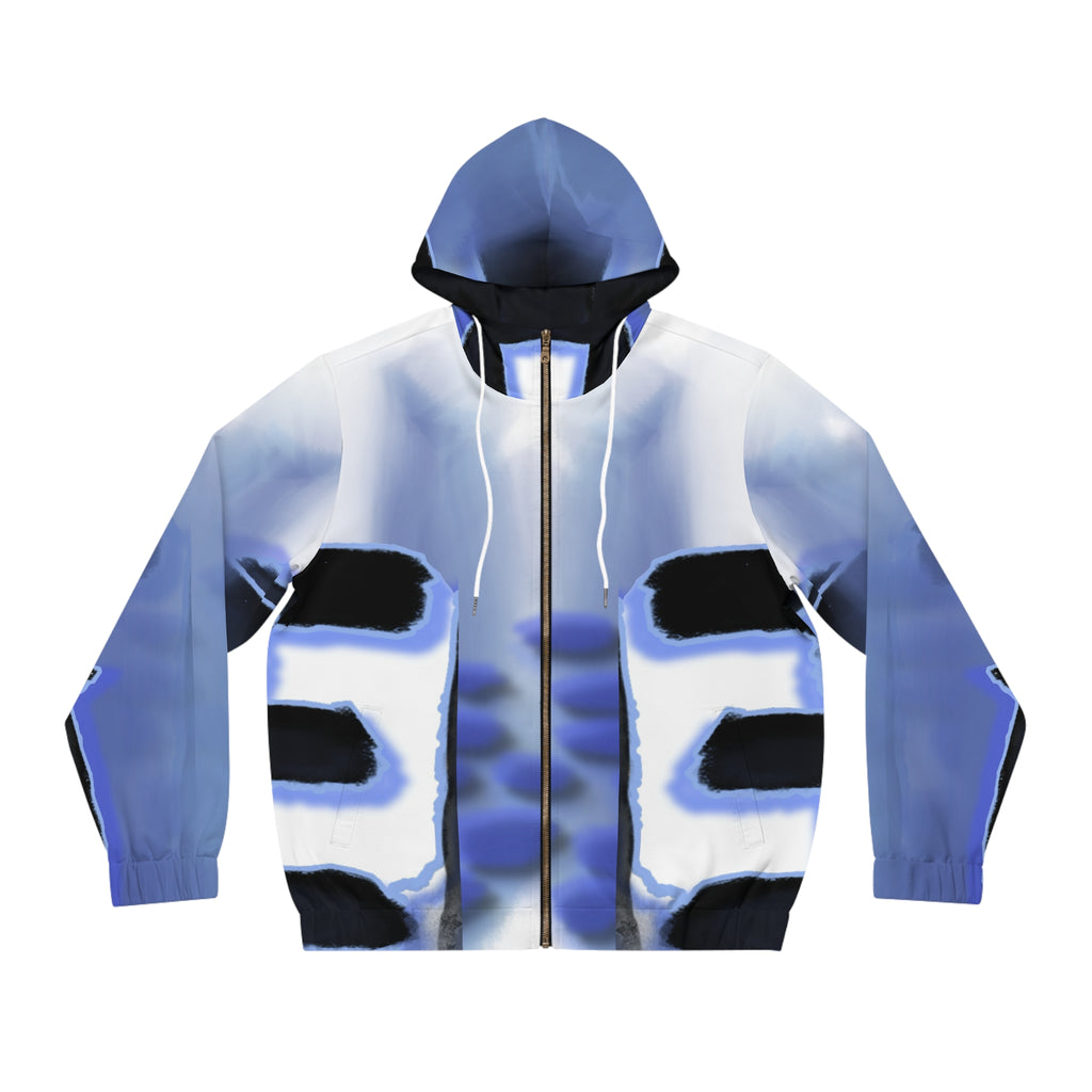 Stylish Men's Full-Zip Hoodie - AOP Design, Casual Wear, Street Style, Sports Fashion, Gift for Him