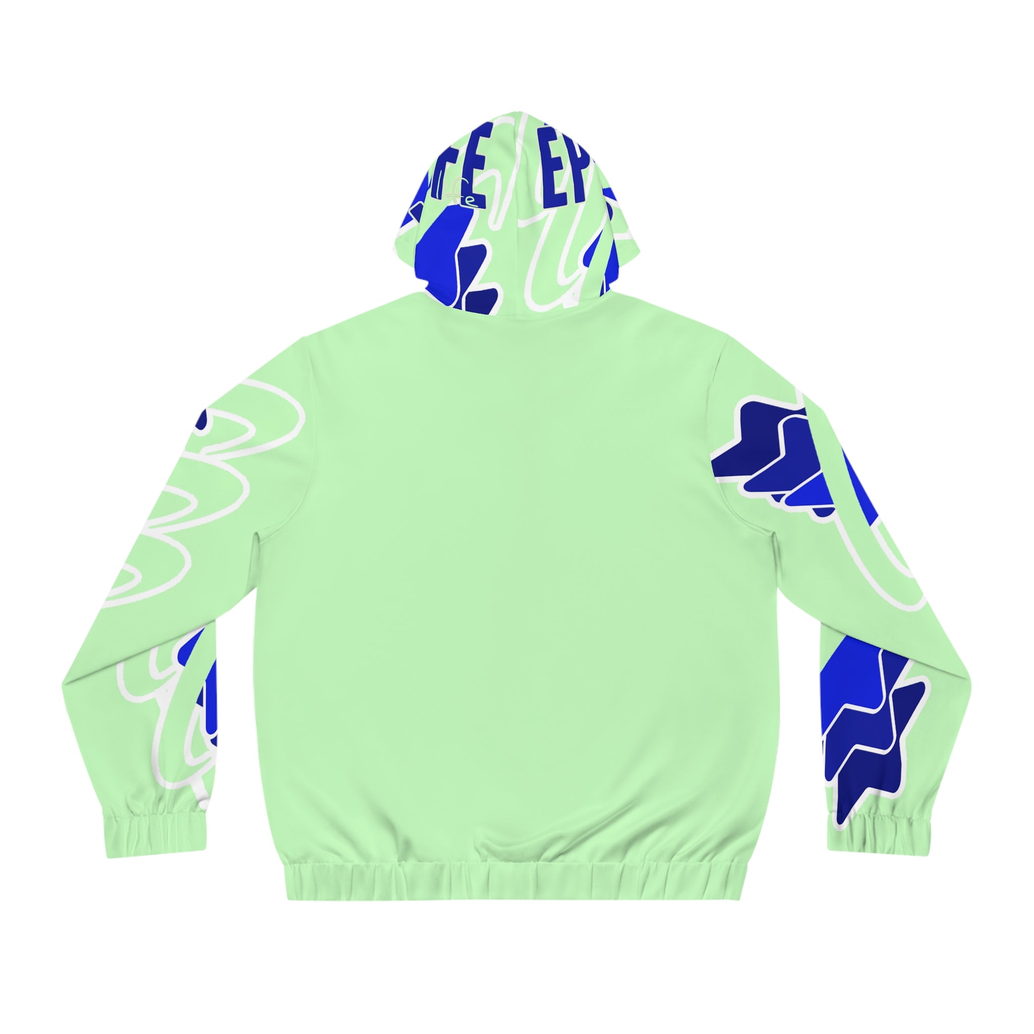 Epic Life Full-Zip Hoodie — Banana Green Graphic Zip-Up for Men