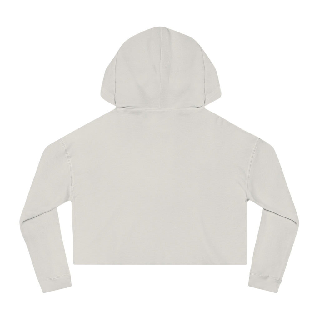 Cropped Hoodie — Bold Magenta Geometric Logo