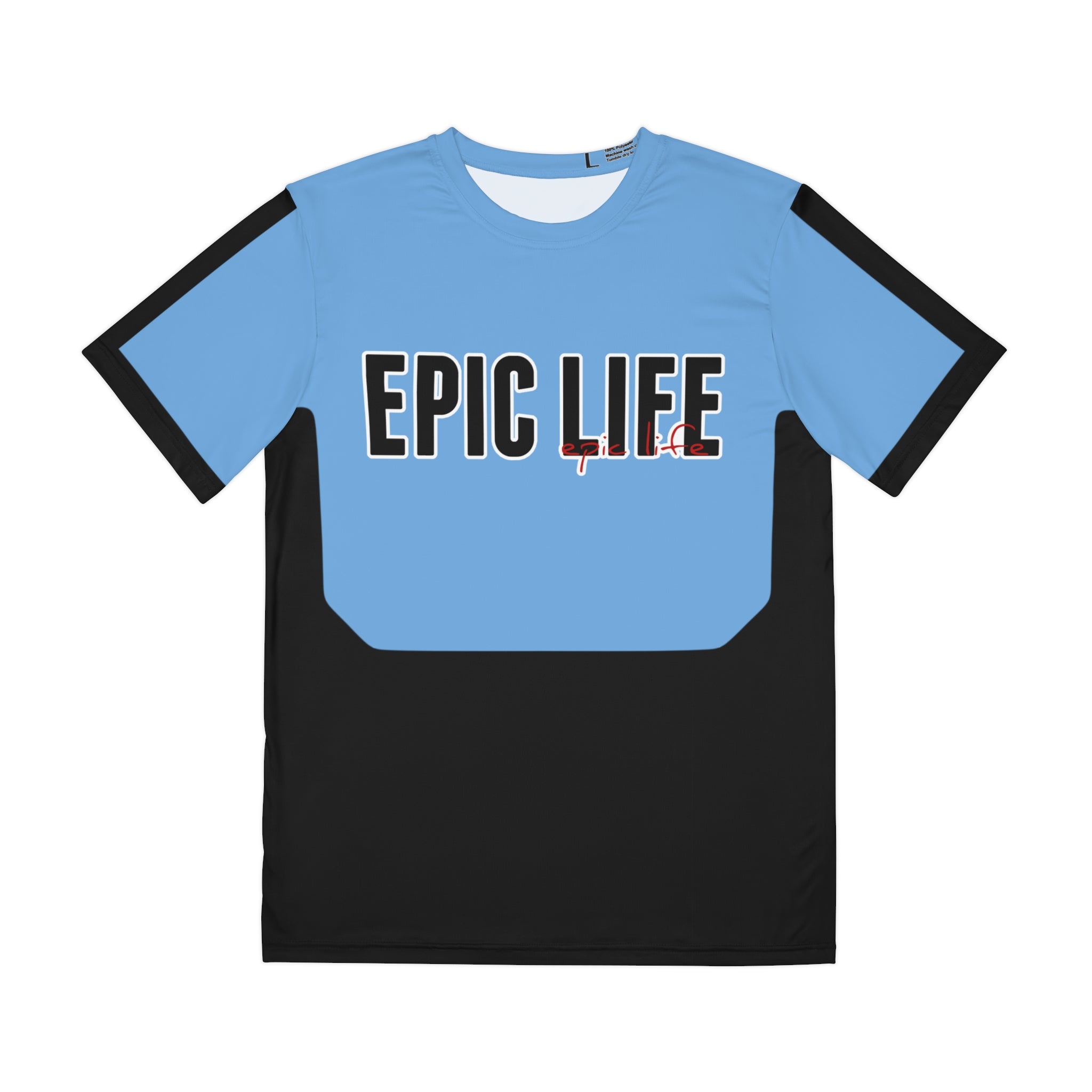Epic Life Graphic Tee — Men's Athletic Polyester Shirt