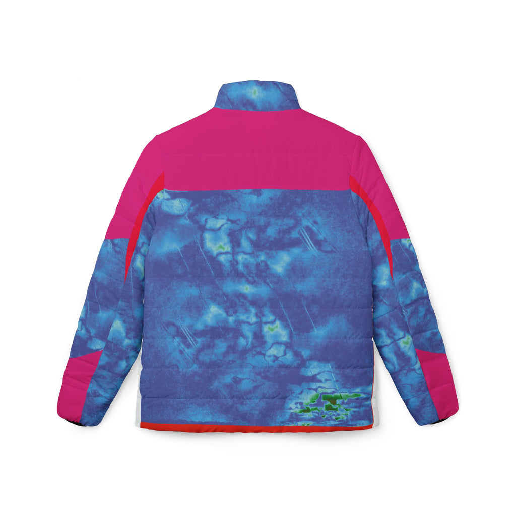 Epic Tie-Dye Puffer Jacket — Women's Colorblock Winter Coat