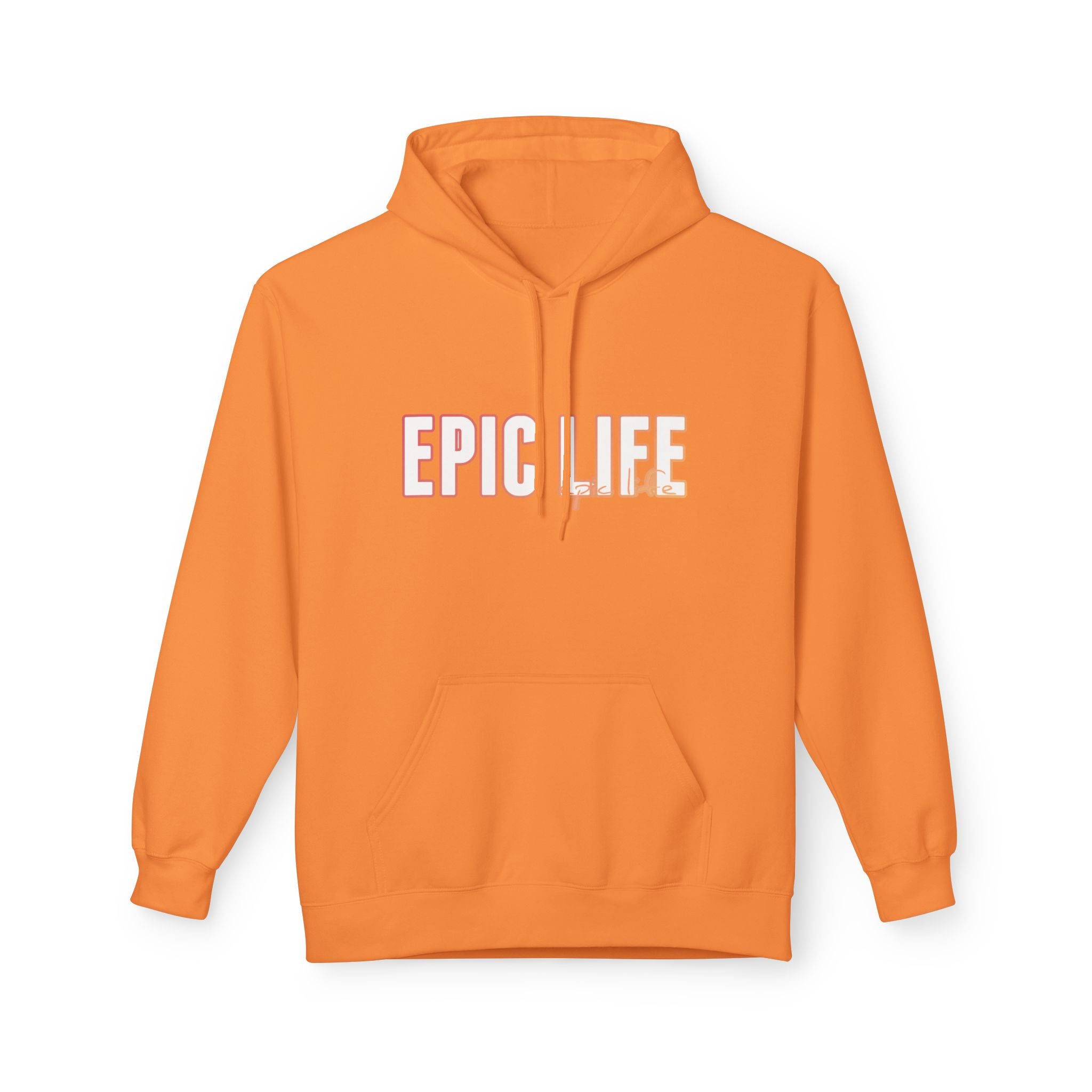 Epic Life Hoodie — Minimal Pastel Graphic Pullover