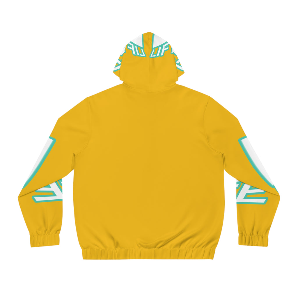 Epic Life Yellow Full-Zip Hoodie — Bold Graphic Streetwear