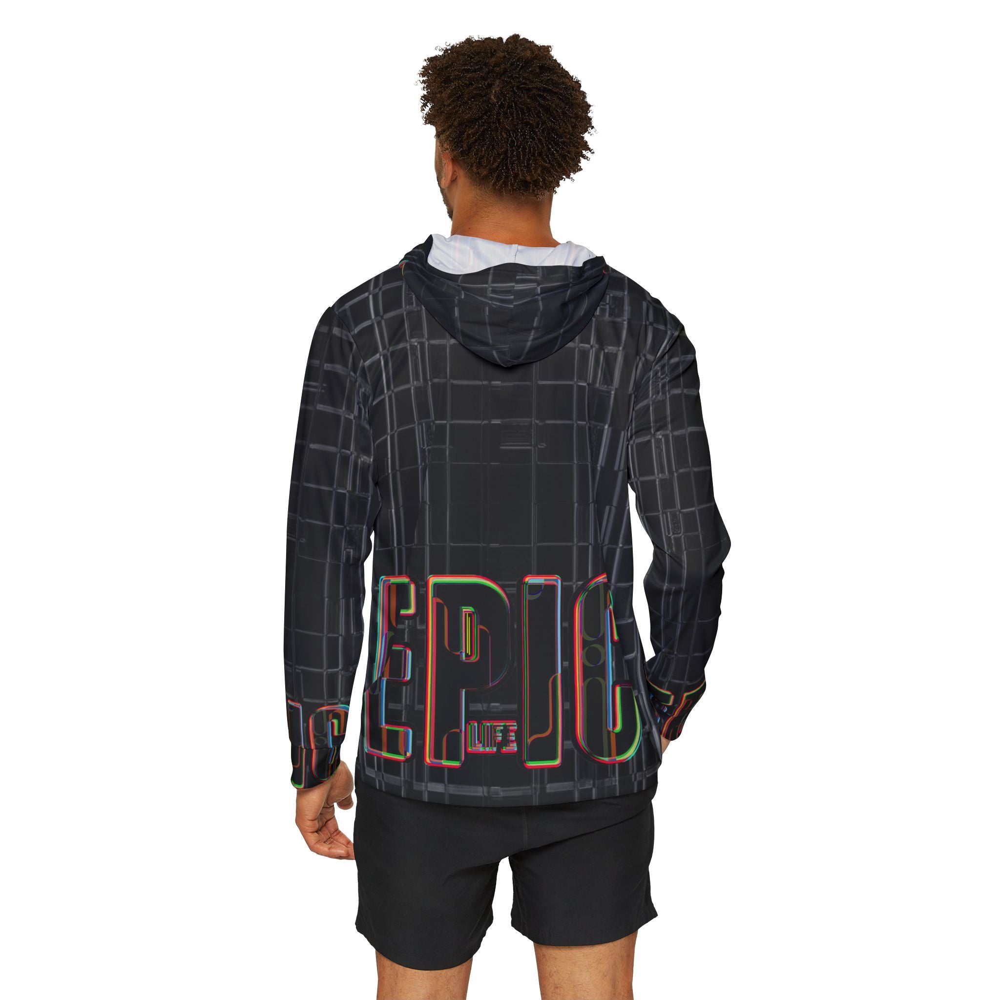 Epic Men's Sports Warmup Hoodie, Stylish Athletic Gear, Workout Hoodie, Fitness Apparel, Unique Sportswear