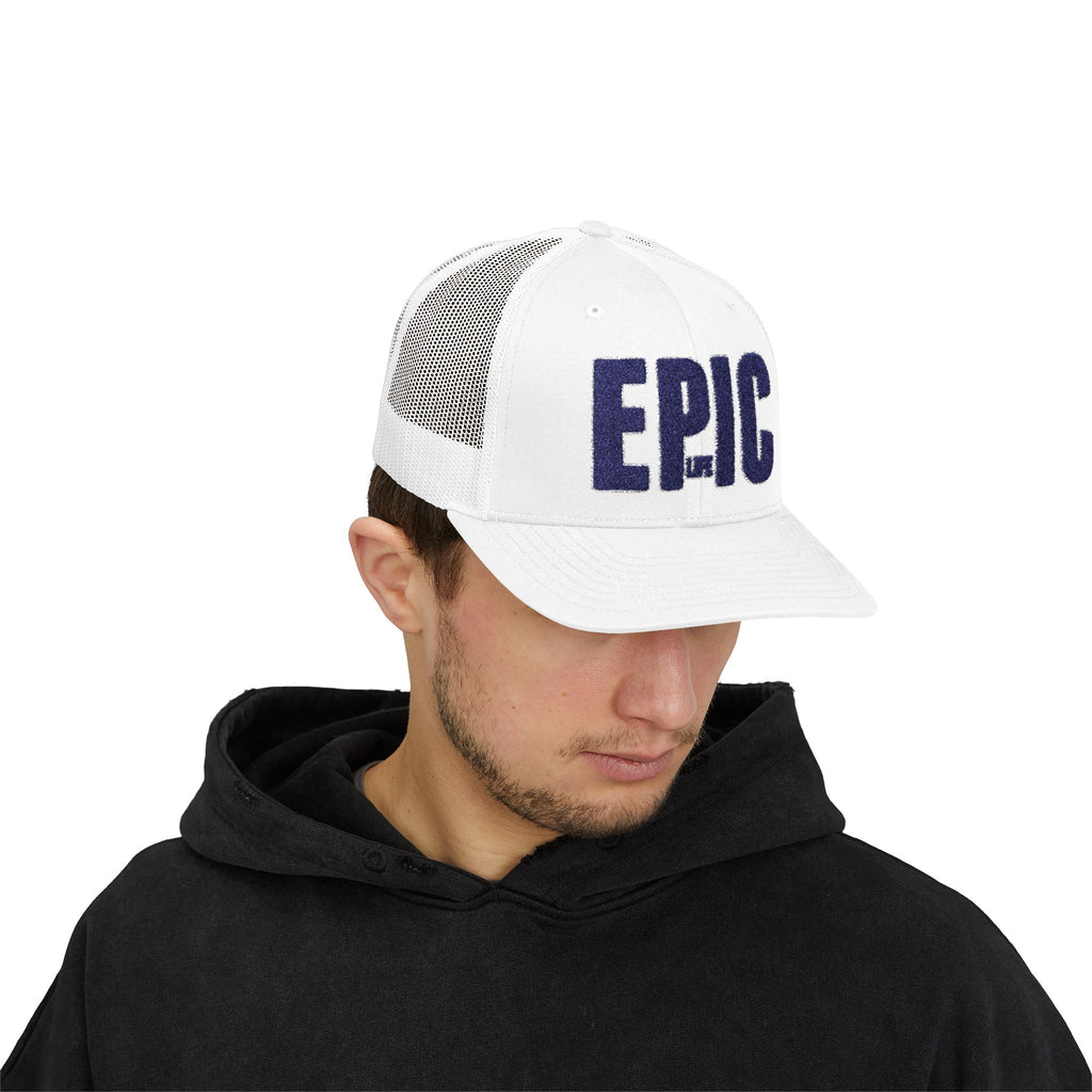 Epic Embroidered Trucker Cap - Bold 'EPIC' Mesh Snapback Hat