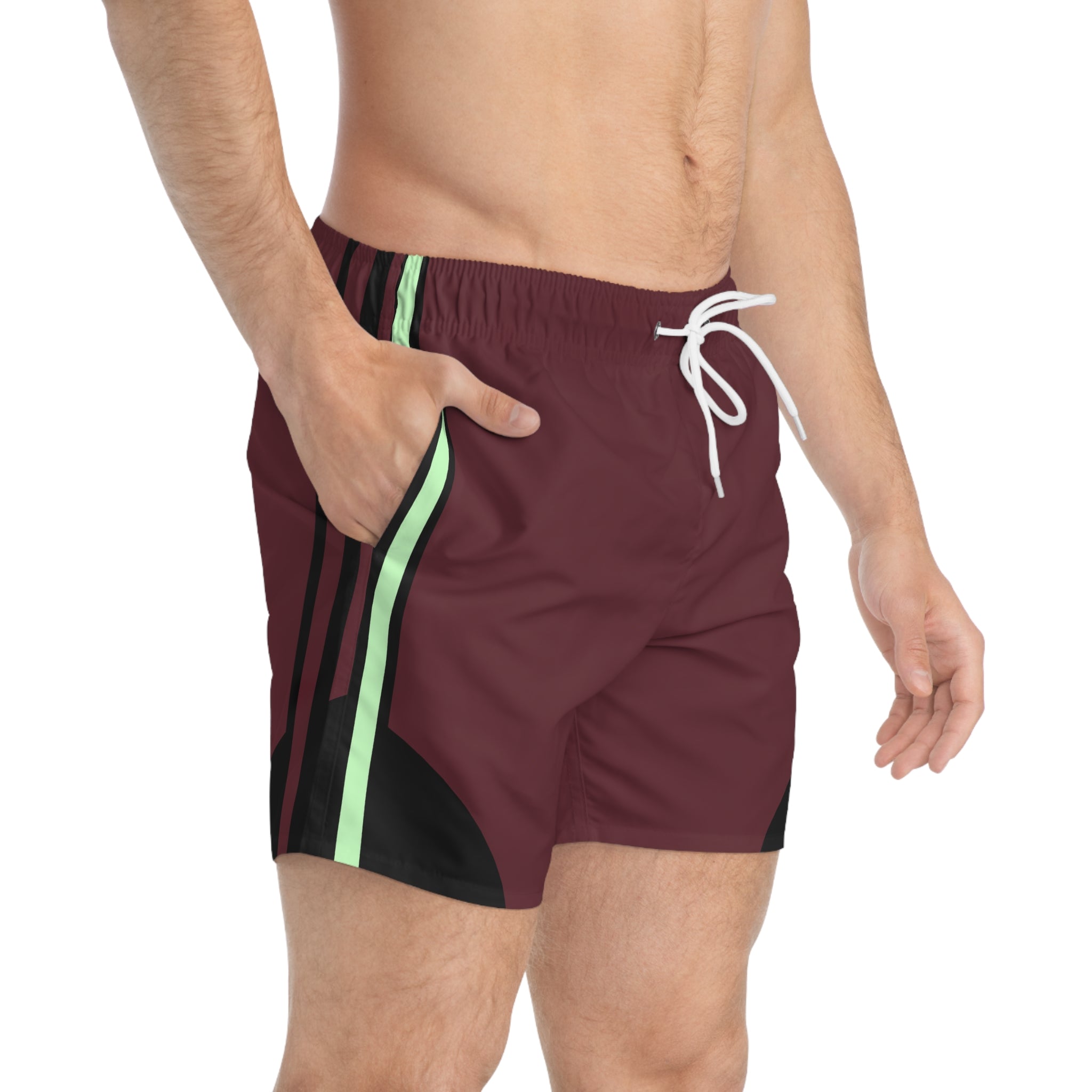 Deep Red EPIC VOLRE  LIFE  Swim Trunks