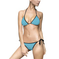 Teal Triangle Tie-Side Bikini — Women's Two-Piece Swimsuit