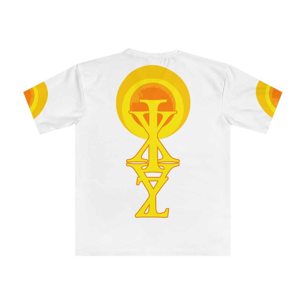 Yellow Sun Emblem T-Shirt — Retro Symbol Graphic Tee