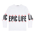 White EPIC T Shirt LONG Sleeve